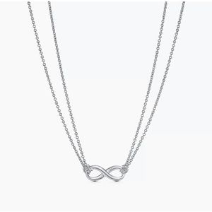 Tiffany and co 925 sliver infinity necklace is 💯 authentic